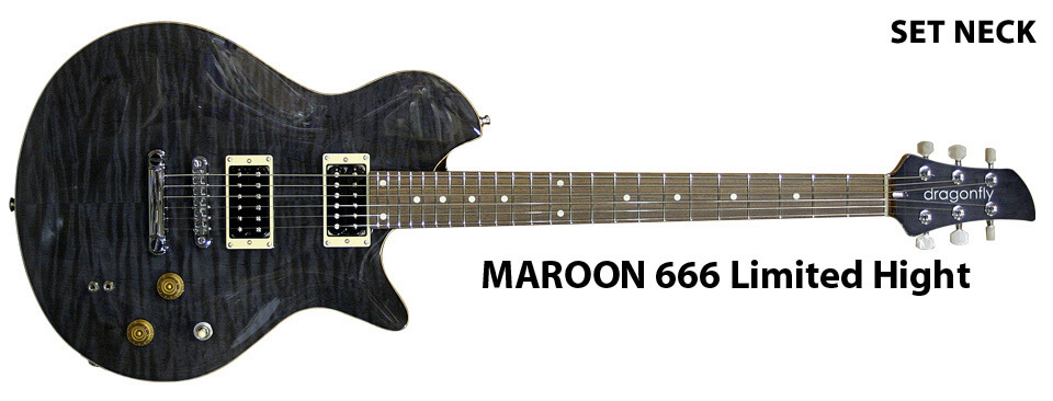dragonfly guitar MAROON 666 limited hight
